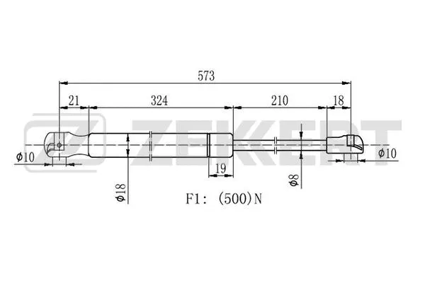 Gas Spring, boot/cargo area (GF-2195)