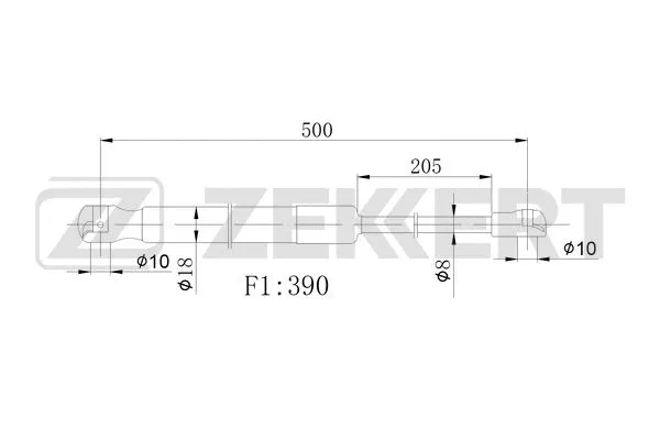 Gas Spring, boot/cargo area (GF-2527)