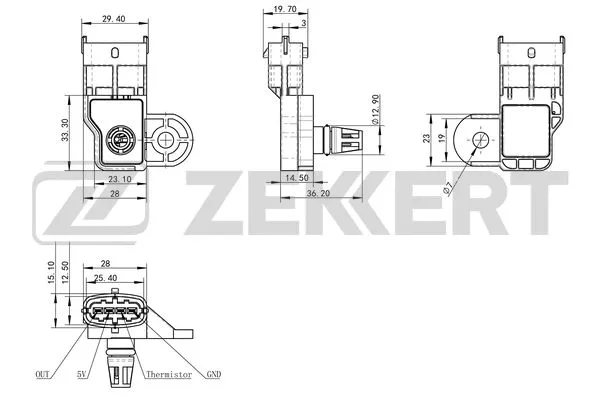 Sensor, intake manifold pressure (SE-1042)