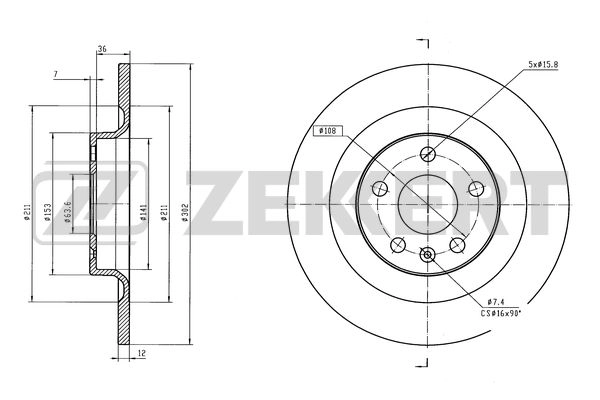 Brake Disc (BS-6596)