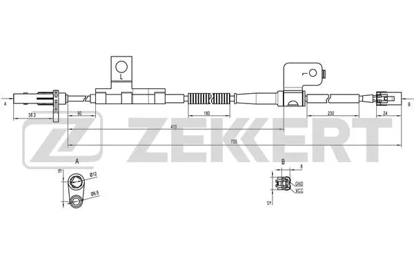 Sensor, wheel speed (SE-6098)