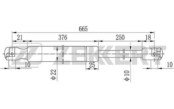 Gas Spring, boot/cargo area (GF-1907)