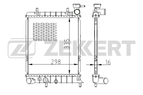 Radiator, engine cooling (MK-1142)
