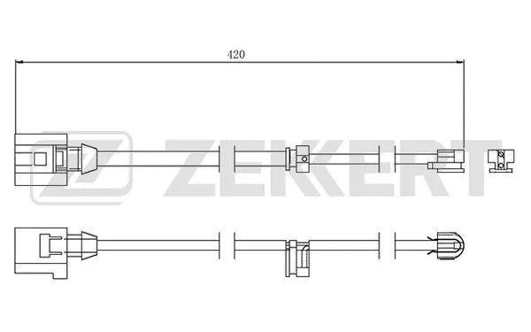 Warning Contact, brake pad wear (BS-8045)