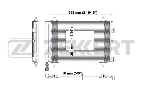 Condenser, air conditioning (MK-3001)