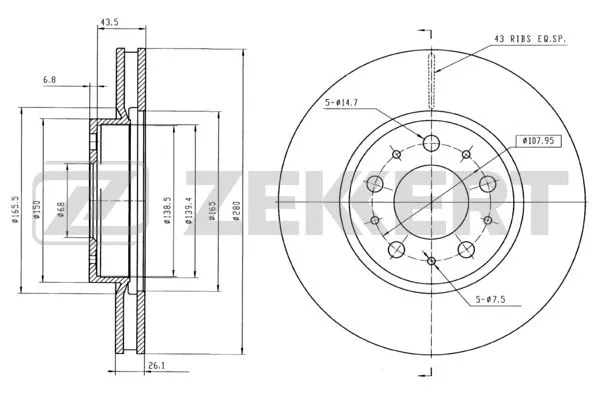 Brake Disc (BS-5123B)