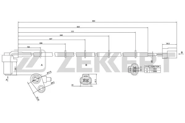 Sensor, wheel speed (SE-6160)