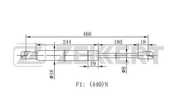 Gas Spring, boot/cargo area (GF-1979)