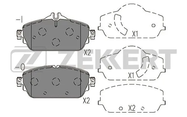 Brake Pad Set, disc brake (BS-1411)