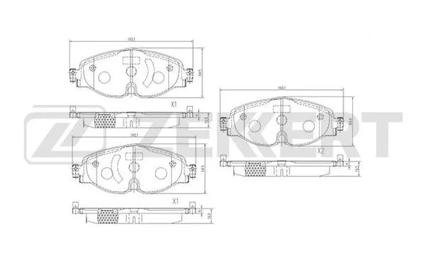Brake Pad Set, disc brake (BS-1427)