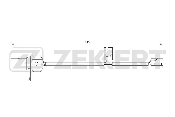 Warning Contact, brake pad wear (BS-8078)