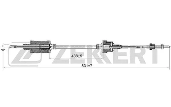 Cable Pull, clutch control (BZ-1136)