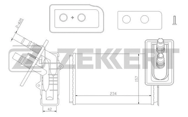 Heat Exchanger, interior heating (MK-5037)