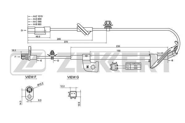 Sensor, wheel speed (SE-6168)