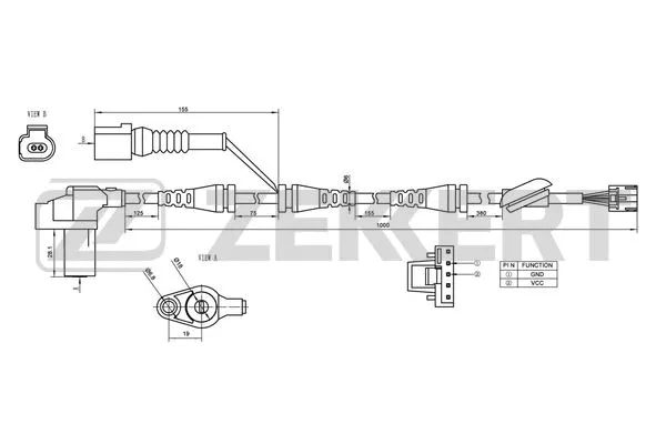 Sensor, wheel speed (SE-6018)