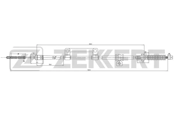 Cable Pull, parking brake (BZ-1004)