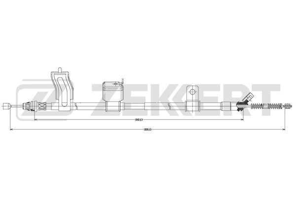 Cable Pull, parking brake (BZ-1320)