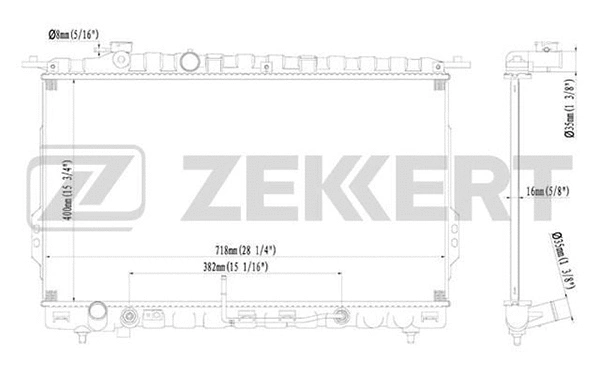 Radiator, engine cooling (MK-1120)