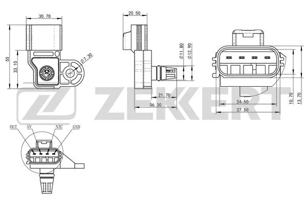 Sensor, intake manifold pressure (SE-1046)