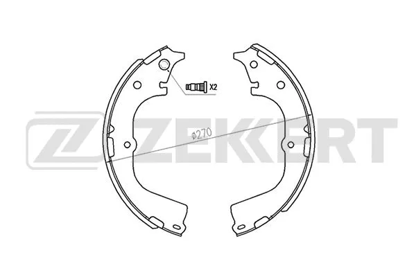Brake Shoe Set (BK-4121)