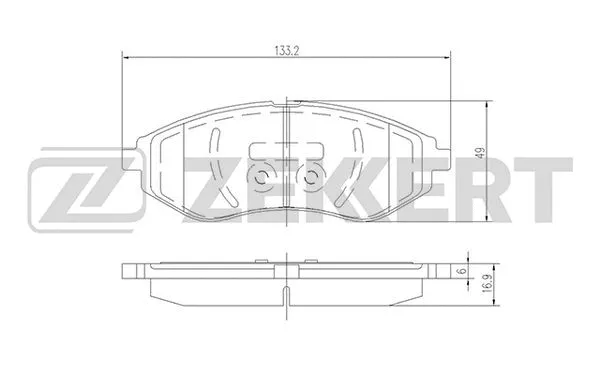 Brake Pad Set, disc brake (BS-2812)