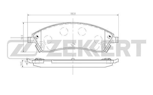 Brake Pad Set, disc brake (BS-2984)