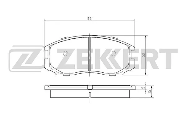Brake Pad Set, disc brake (BS-1237)