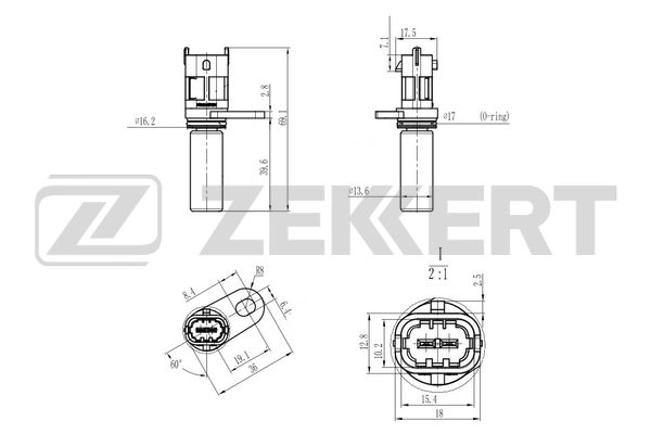 Sensor, crankshaft pulse (SE-4055)