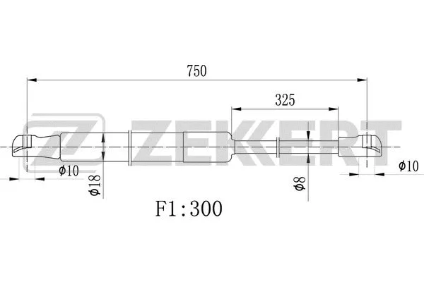 Gas Spring, bonnet (GF-2405)