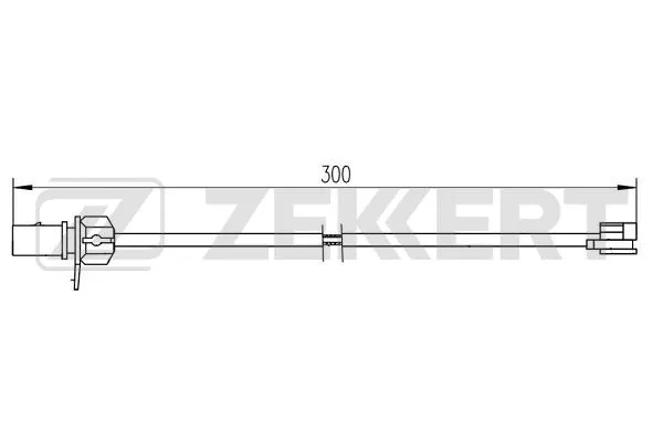 Warning Contact, brake pad wear (BS-8110)