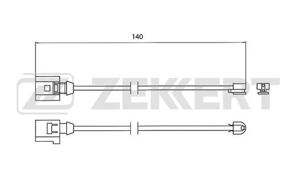 Warning Contact, brake pad wear (BS-8023)