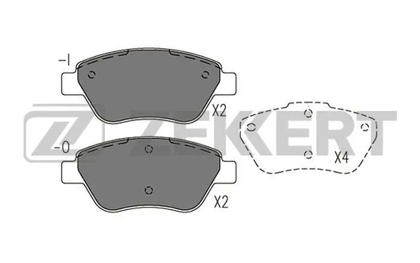 Brake Pad Set, disc brake (BS-1201)