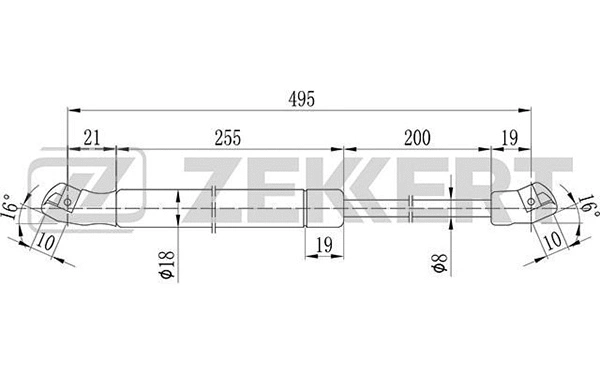 Gas Spring, boot/cargo area (GF-1073)