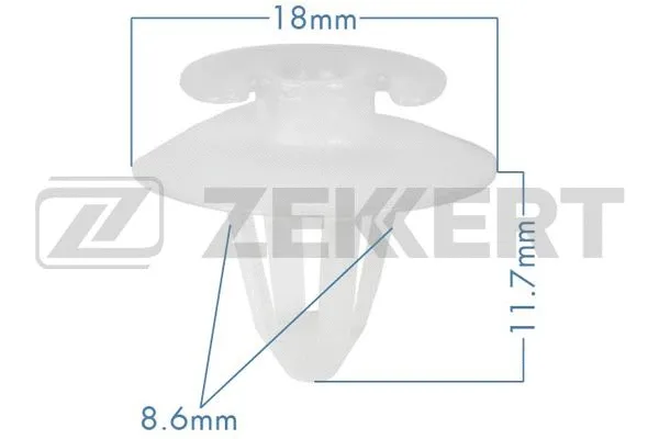 Clip, trim/protection strip (BE-1214)