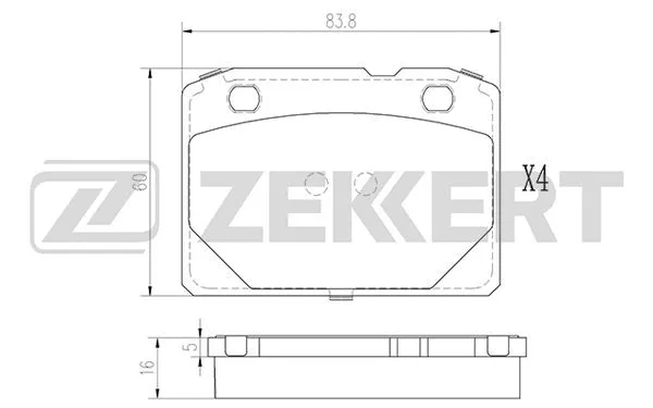Brake Pad Set, disc brake (BS-2901)