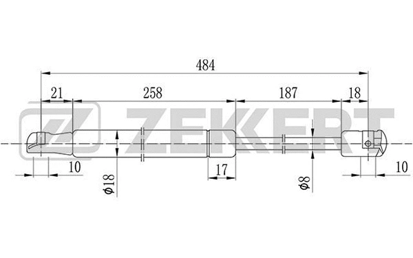 Gas Spring, boot/cargo area (GF-1602)