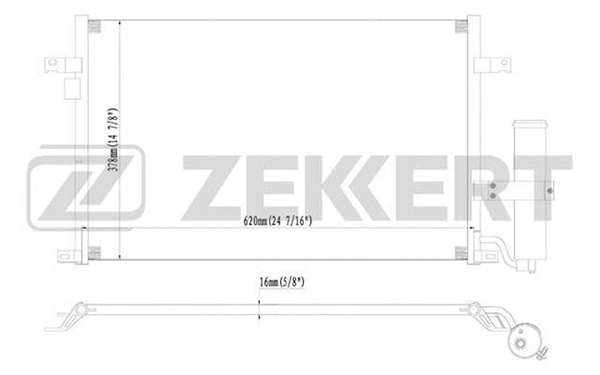 Condenser, air conditioning (MK-3022)