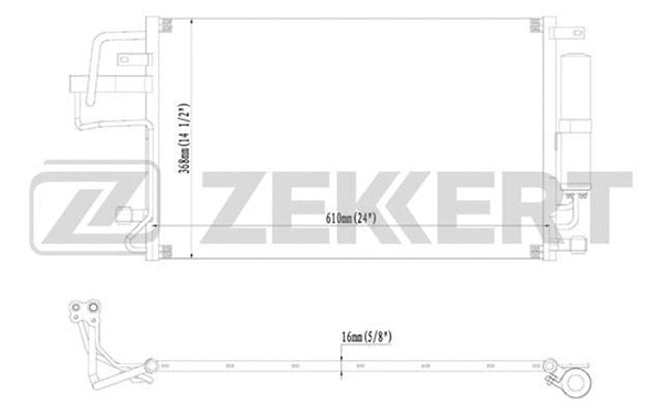 Condenser, air conditioning (MK-3051)
