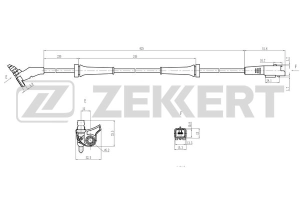 Sensor, wheel speed (SE-6195)