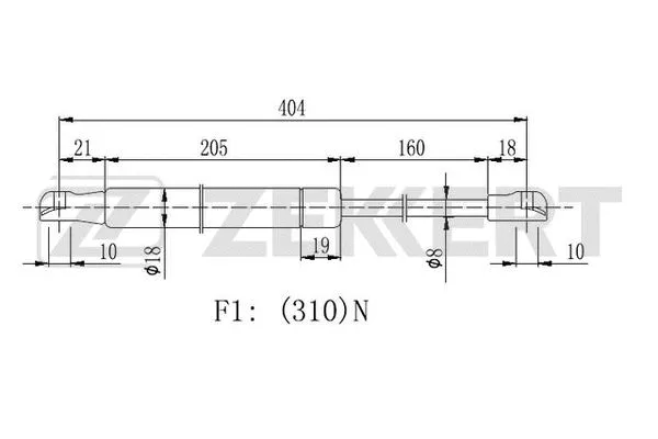 Gas Spring, boot/cargo area (GF-2292)