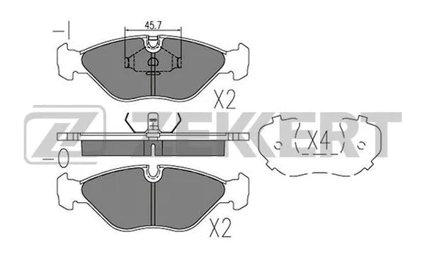 Brake Pad Set, disc brake (BS-3003)