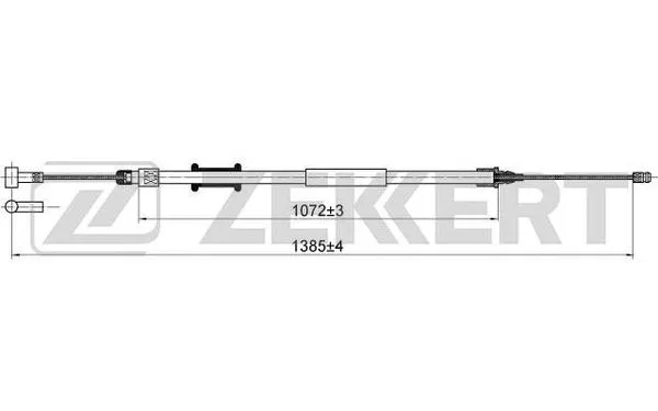 Cable Pull, parking brake (BZ-1021)