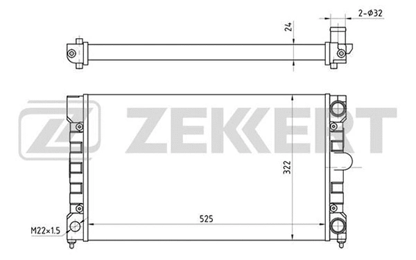 Radiator, engine cooling (MK-1033)