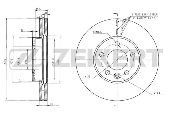 Brake Disc (BS-5357B)
