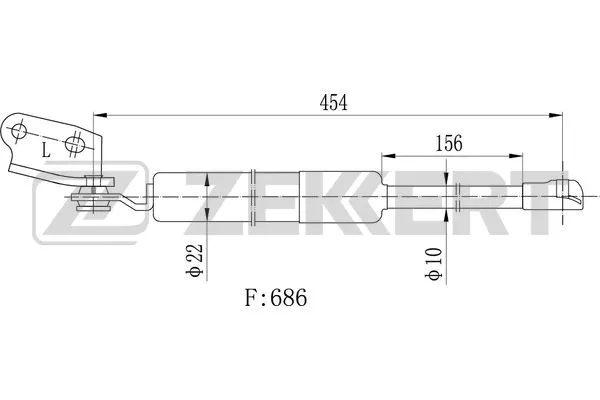 Gas Spring, boot/cargo area (GF-2395)