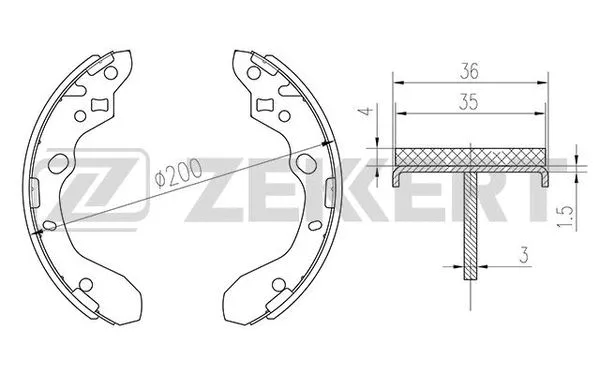 Brake Shoe Set