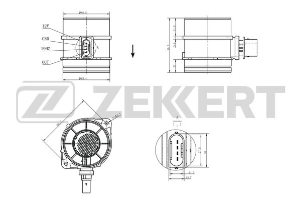 Sensor, intake manifold pressure (SE-1095)