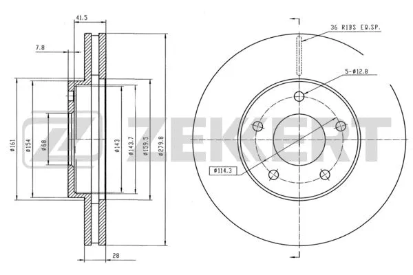 Brake Disc (BS-5325B)