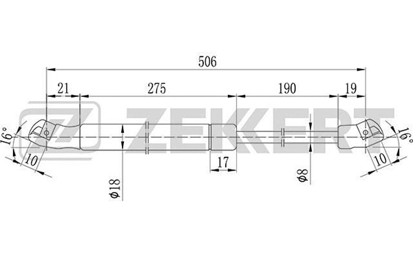 Gas Spring, boot/cargo area (GF-1341)