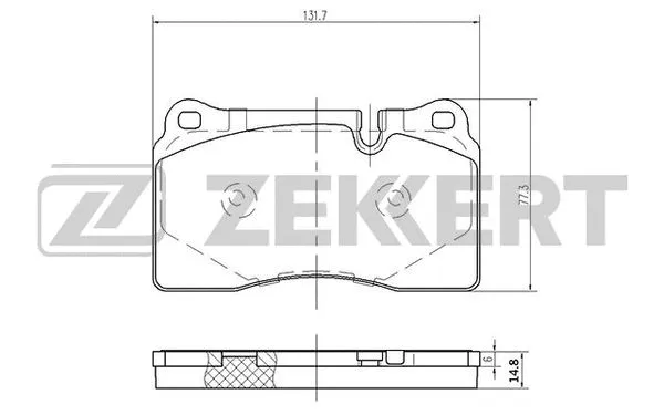 Brake Pad Set, disc brake (BS-2540)